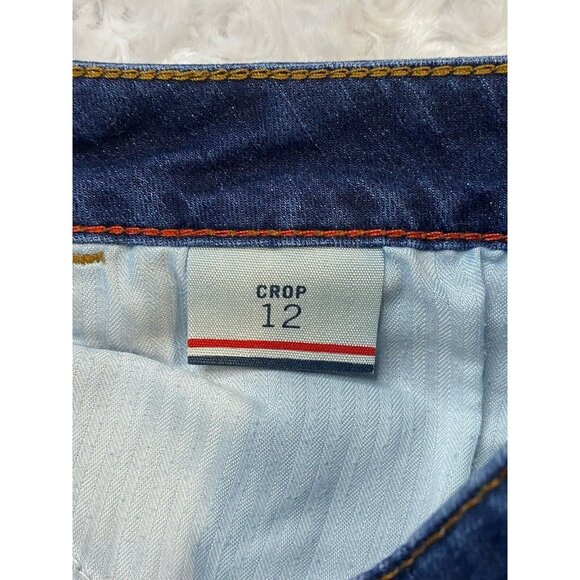 Tommy Hilfiger Womens Size 12 Cropped Jeans Dark Denim 2016 Tag - Picture 8 of 14